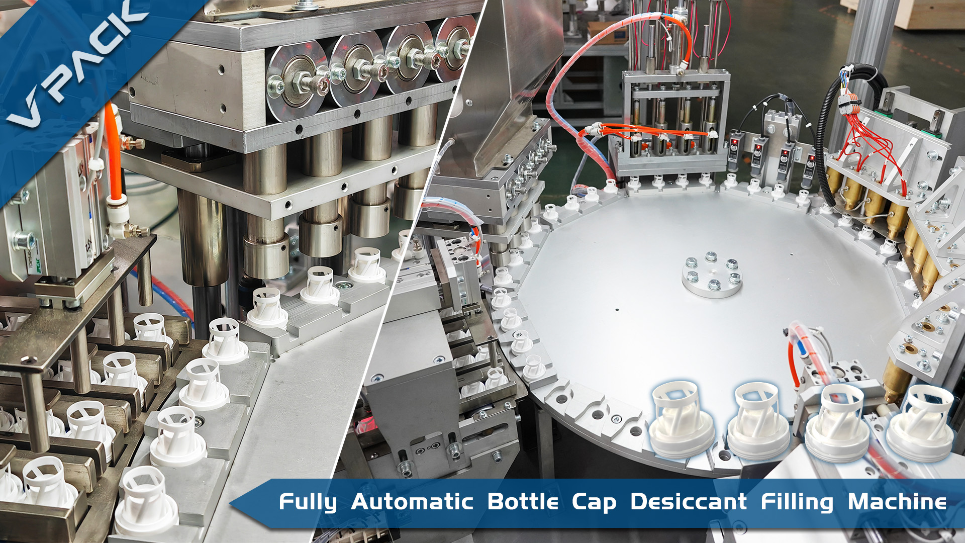 Fully Automatic Bottle Cap Desiccant Filling Machine