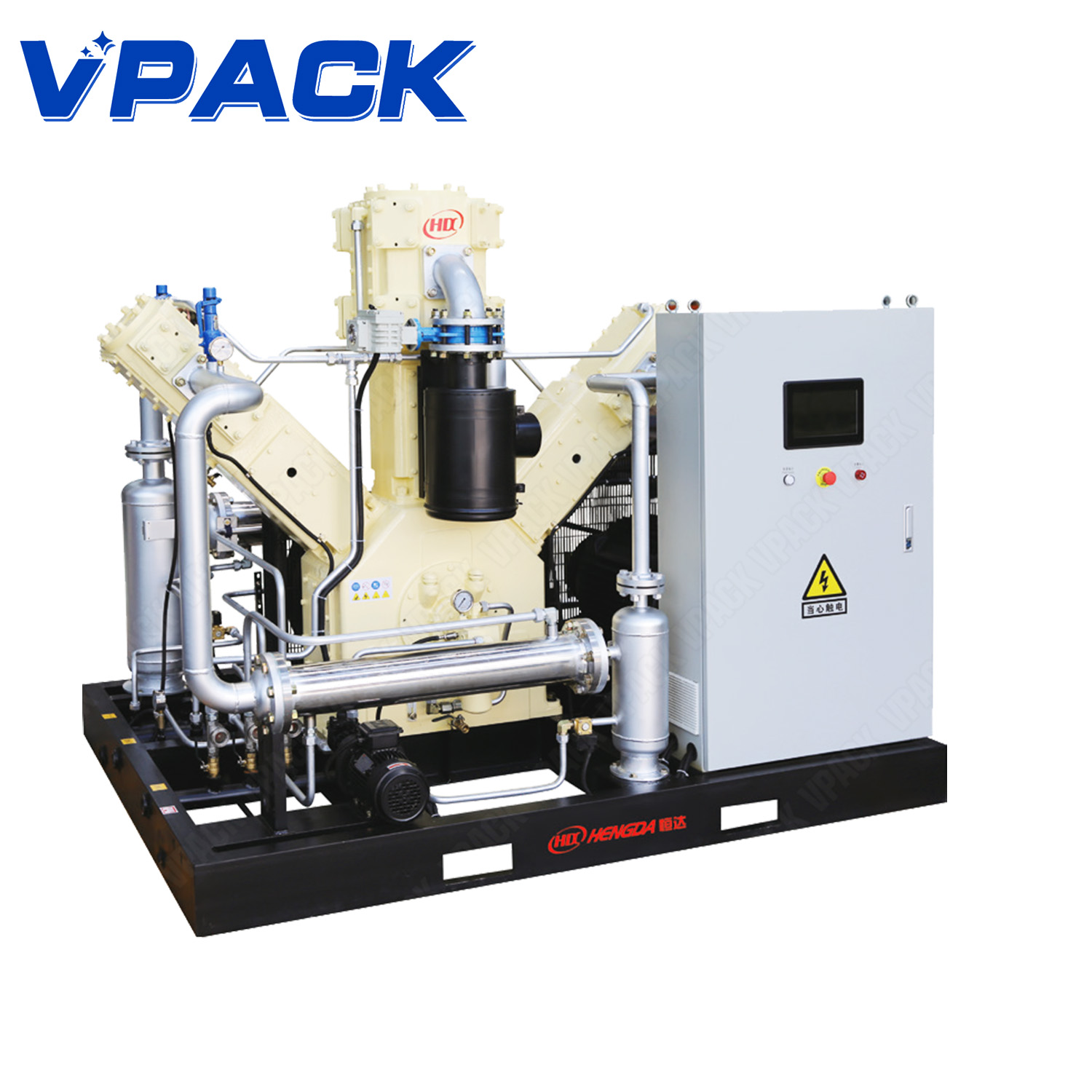 W-type oil-free water-cooled air compressor | VPACK MACHINERY